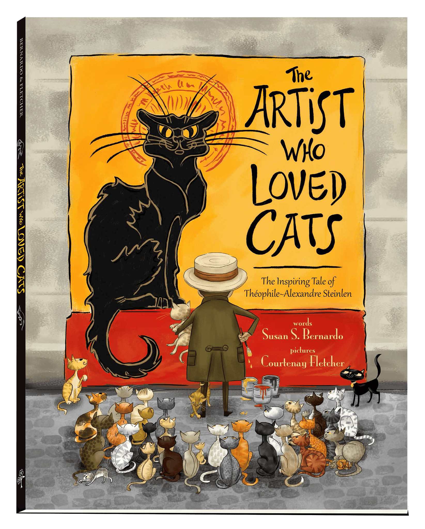 The Artist Who Loved Cats: The Inspiring Tale of Theophile-Alexandre Steinlen Hardcover